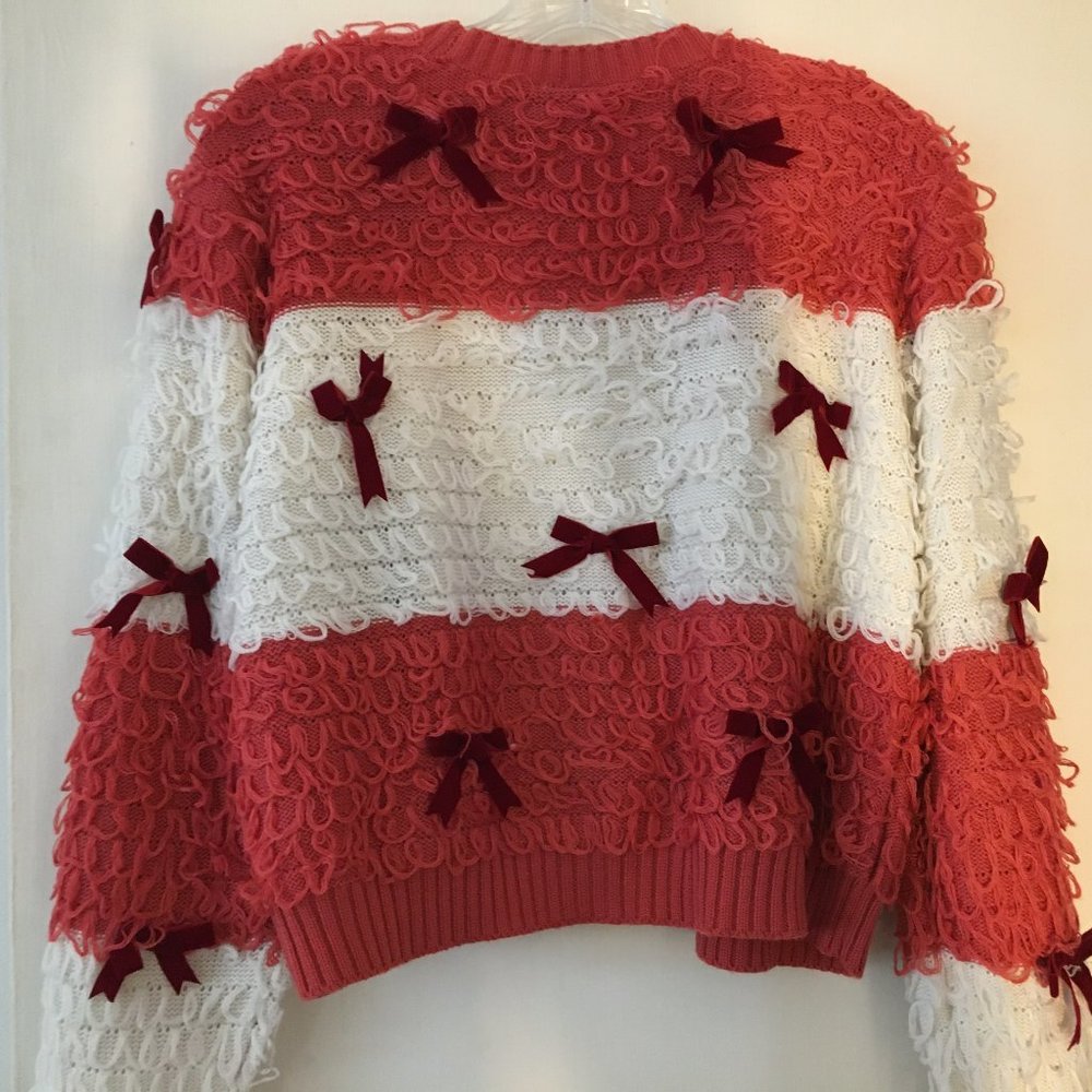 MIGHTY FINE BOW SWEATER